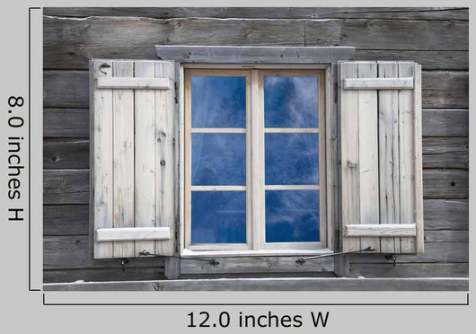 Wood Board Window Wall Decal
