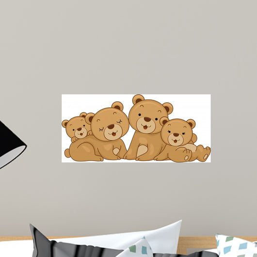 Bear Family Wall Decal