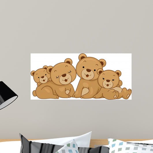 Bear Family Wall Decal