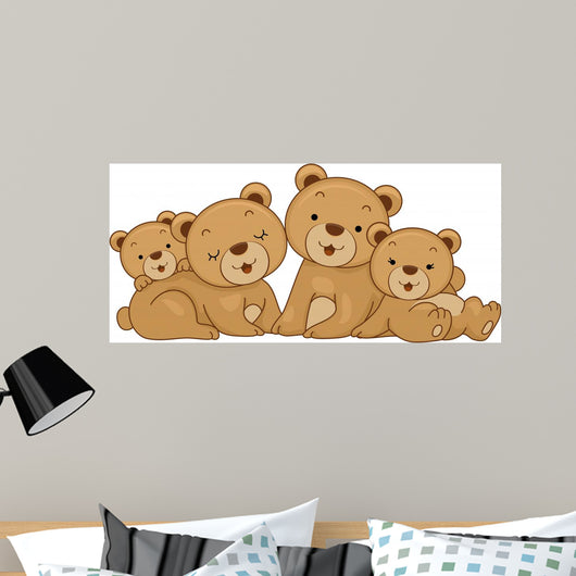 Bear Family Wall Decal