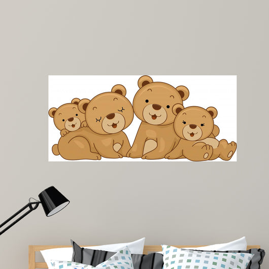 Bear Family Wall Decal
