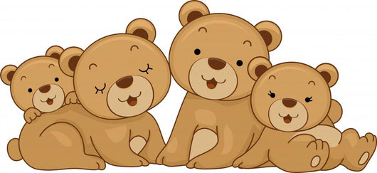 Bear Family Wall Decal