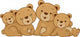 Bear Family Wall Decal