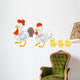 Chicken Family Set Wall Decal