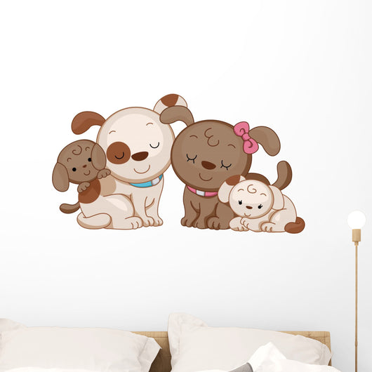 Dog Family Wall Decal