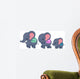 Elephant Family Wall Decal