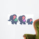Elephant Family Wall Decal