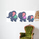Elephant Family Wall Decal
