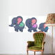 Elephant Family Wall Decal