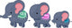 Elephant Family Wall Decal