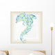 Abstract Fish Wall Decal