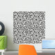 Seamless White Floral Pattern Wall Decal