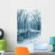 Snowy Stream Woods Wall Decal