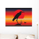 Vector Heron Silhouette Wall Decal