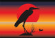 Vector Heron Silhouette Wall Decal