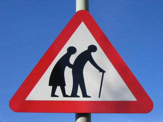Caution Elderly People Wall Decal