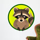 Racoon Cartoon Wall Decal