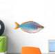Dwarf Neon Rainbow Fish Wall Decal