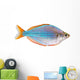 Dwarf Neon Rainbow Fish Wall Decal