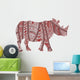 Ethnic Rhino Wall Decal