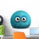 Furry Blue Monster Wall Decal