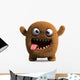 Happy Cartoon Monster Wall Decal