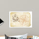Yellowed Paper With Compass Wall Decal