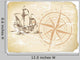 Yellowed Paper With Compass Wall Decal