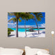 Empty Hammock Between Palm Wall Decal