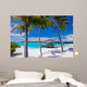 Empty Hammock Between Palm Wall Decal