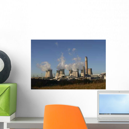 Coal Burning Power Station Wall Decal
