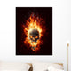 Burning Skull Wall Decal
