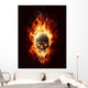 Burning Skull Wall Decal