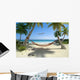 Caribbean Hammock Tied Between Two Trees Wall Decal