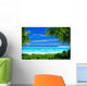 Deserted Tropical Beach Framed Wall Decal