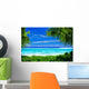 Deserted Tropical Beach Framed Wall Decal