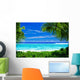Deserted Tropical Beach Framed Wall Decal