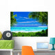Deserted Tropical Beach Framed Wall Decal