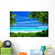 Deserted Tropical Beach Framed Wall Decal