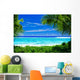 Deserted Tropical Beach Framed Wall Decal