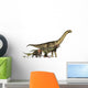 Six Dinosaurs Huge To Show Scale Wall Decal