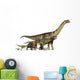 Six Dinosaurs Huge To Show Scale Wall Decal