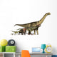 Six Dinosaurs Huge To Show Scale Wall Decal