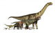 Six Dinosaurs Huge To Show Scale Wall Decal