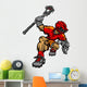 Lacrosse Player Cartoon Vector Wall Decal