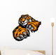 Tiger Mascot Body With Paws and Claws Wall Decal