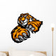 Tiger Mascot Body With Paws and Claws Wall Decal