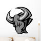 Mascot Bull Vector Illustration Wall Decal