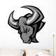Mascot Bull Vector Illustration Wall Decal