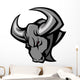 Mascot Bull Vector Illustration Wall Decal
